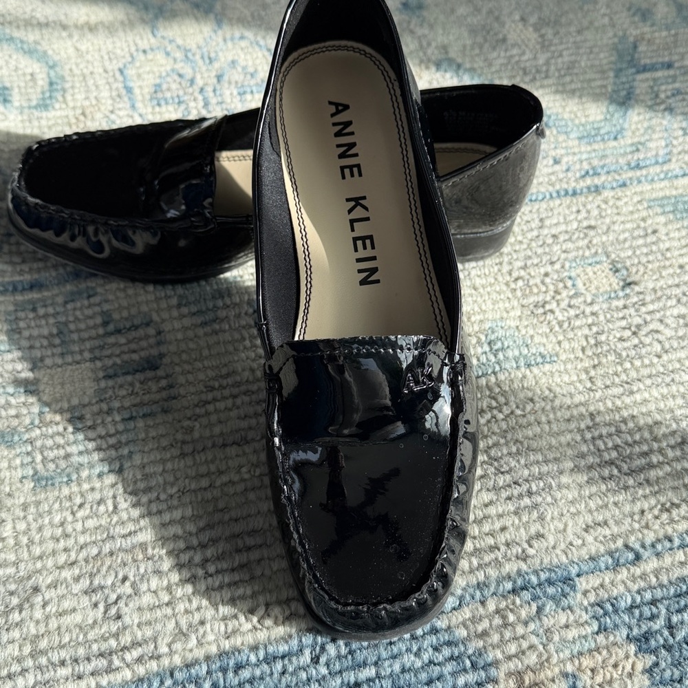 Anne Klein Black Patent Women's Loafers